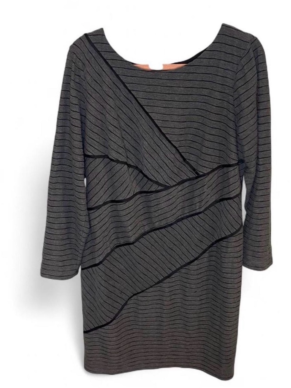 Adrianna Papell dress with stripes